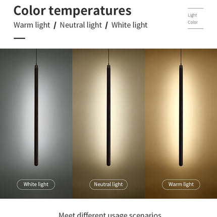 Vertical LED Solid Wood Bedside Sconce Light