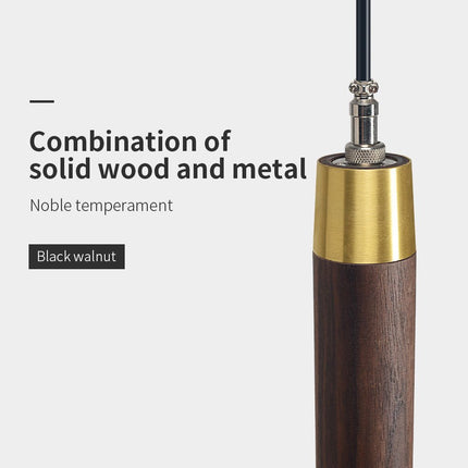 Vertical LED Solid Wood Bedside Sconce Light