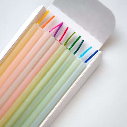 white beeswax Birthday Candles