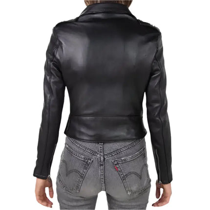 Womens Black Motorcycle Jacket