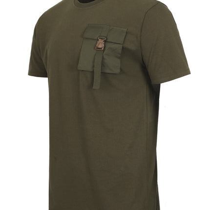 ZIMEGO Mens Chest Pocket T Shirts - Urban Hip Hop Streetwear Hipster Tshirts for Men-1